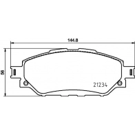 Тормозные колодки дисковые, комплект DON Toyota Hilux (AN120, 30) 8 Пикап 2.5 D (KUN112. KUN122. KUN135) 102 л.с. 2015 – 2024 M76 YMWM PCP1720