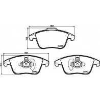 Тормозные колодки дисковые, комплект DON 1439893617 O8A1 OP PCP1721