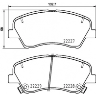 Тормозные колодки дисковые, комплект DON PCP1722 22227 Kia Stonic (YB) 1 Кроссовер 1.0 T GDi 101 л.с. 2018 – 2025 22228