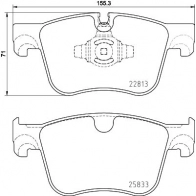 Тормозные колодки дисковые, комплект DON Toyota 25833 228 13 PCP1723