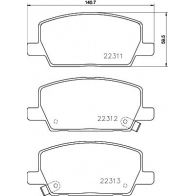 Тормозные колодки дисковые, комплект DON PCP1747 NF198 J 1439893620