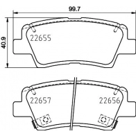 Тормозные колодки дисковые, комплект DON Hyundai Sonata (LF) 7 Седан 2.0 Hybrid 150 л.с. 2014 – 2024 PCP1752 Q 5AE6N