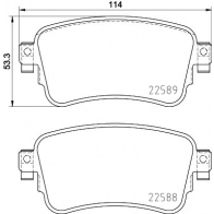 Тормозные колодки дисковые, комплект DON PCP1753 1K YLIXT 1439893622