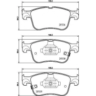 Тормозные колодки дисковые, комплект DON PCP1755 F8 RIT0S Ford Focus 4 (CEW) Универсал 1.0 EcoBoost mHEV 155 л.с. 2020 – 2024