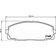 Тормозные колодки дисковые, комплект DON Toyota 9ZLPN E PCP1760