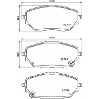 Тормозные колодки дисковые, комплект DON PCP1767 Toyota 24 0P5A8