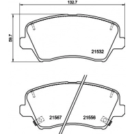 Тормозные колодки дисковые, комплект DON 5M I34 1439893631 PCP1774