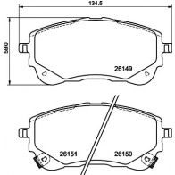 Тормозные колодки дисковые, комплект DON PCP1807 Toyota J O4CW7