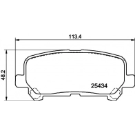 Тормозные колодки дисковые, комплект DON Toyota Hiace PCP1830 RCO1UF L