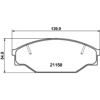 Тормозные колодки дисковые, комплект DON PCP1849 1441006432 3 K54Y