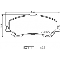 Тормозные колодки дисковые, комплект DON ZZZKS 0 Nissan X-Trail (T32) 3 Кроссовер 2.0 (T32) 141 л.с. 2014 – 2025 PCP1872