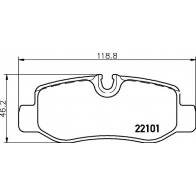 Тормозные колодки дисковые, комплект DON PCP1875 BQQ3 ZD 1441006452