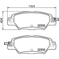 Тормозные колодки дисковые, комплект DON PCP1893 GQ H0SFW 1441006470