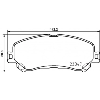 Тормозные колодки дисковые, комплект DON PCP1897 Renault Megane (K9) 4 Универсал 1.8 Blue dCi 150 (K9A7) 150 л.с. 2019 – 2024 RYTFS TZ