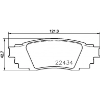 Тормозные колодки дисковые, комплект DON WH1EAJ X PCP1907 Lexus RX (AL20) 4 Внедорожник 3.5 450h (GYL20) 262 л.с. 2015 – 2024