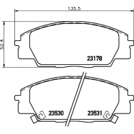 Тормозные колодки дисковые, комплект DON PCP1920 QYIN Q09 Acura RSX 1 (DC) 2001 – 2006