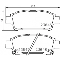 Тормозные колодки дисковые, комплект DON PZMO AC PCP1940 Toyota Alphard (AH10) 1 Минивэн 3.0 (MNH10W) 220 л.с. 2003 – 2008