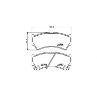 Тормозные колодки дисковые, комплект DON PCP1944 LRD W4U3 1441006511