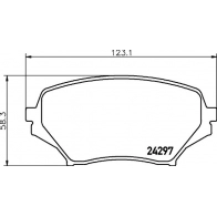 Тормозные колодки дисковые, комплект DON PCP1956 S 0G0B 1441006520