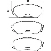 Тормозные колодки дисковые, комплект DON Hyundai ix55 (EN) 1 Кроссовер 3.0 V6 CRDi 239 л.с. 2008 – 2012 L 7AIO PCP1979