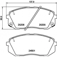 Тормозные колодки дисковые, комплект DON PCP1981 CE AUMC Hyundai Sonata (LF) 7 Седан 2.0 Hybrid 150 л.с. 2014 – 2024