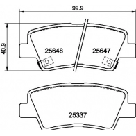 Тормозные колодки дисковые, комплект DON PCP1994 SsangYong Korando (C300) 4 Кроссовер RWPU C