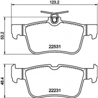 Тормозные колодки дисковые, комплект DON PCP2049 Ford Kuga 3 (DFK) Кроссовер YB 0ZD