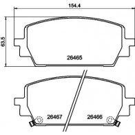 Тормозные колодки дисковые, комплект DON Kia Sorento (MQ) 4 2020 – 2024 PCP2058 KHXP ZS