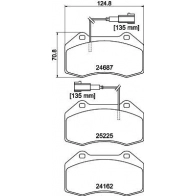 Тормозные колодки дисковые, комплект DON PCP2088 QP5 WK 1441006572