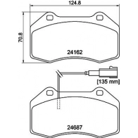 Тормозные колодки дисковые, комплект DON B9U6Z 0 PCP2089 1441006573