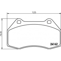 Тормозные колодки дисковые, комплект DON 8 4D63OF PCP2099 1441006583