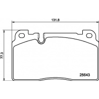 Тормозные колодки дисковые, комплект DON J13 UDE2 PCP2107 Audi Q5 (8RB) 1 Кроссовер 3.0 Sq5 Tfsi Quattro 354 л.с. 2013 – 2025