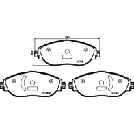Тормозные колодки дисковые, комплект DON Audi Q3 (F3B) 2 Кроссовер VJ MOAYT PCP2109
