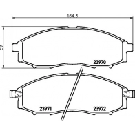 Тормозные колодки дисковые, комплект DON Nissan Navara (D22) 1 Пикап 2.5 D 4x4 133 л.с. 2001 – 2025 PCP2114 A6 1J9