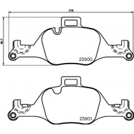 Тормозные колодки дисковые, комплект DON PCP2123 1441006606 FH0X UTE