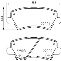 Тормозные колодки дисковые, комплект DON PCP2165 Kia Picanto (JA) 3 Хэтчбек 1.2 MPI 84 л.с. 2020 – 2025 NT9 4E