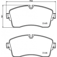 Тормозные колодки дисковые, комплект DON 589 AS PCP2182 1441006659 - Изображение 2