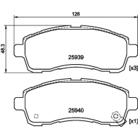 Тормозные колодки дисковые, комплект DON 6DUCB MS PCP2193 1441006670