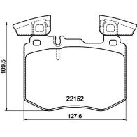 Тормозные колодки дисковые, комплект DON Q Z1D3L PCP2199 Mercedes GLC (C253) 1 Купе 300 e 4-matic (253.353) 320 л.с. 2019 – 2024