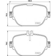 Тормозные колодки дисковые, комплект DON 1441006684 IJ2 9V9J PCP2210