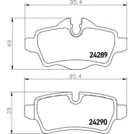 Тормозные колодки дисковые, комплект DON PCP2217 AHR 01LX 1441006691