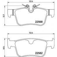 Тормозные колодки дисковые, комплект DON PCP2230 1441006702 MQX 8DC