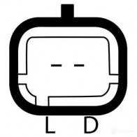 Генератор DRI 5708114014542 T KHOI2 Renault Megane (KA) 1 Универсал 1.9 dCi (KA05. KA1F) 102 л.с. 2001 – 2003 230183802