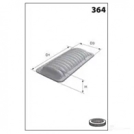 Воздушный фильтр DRIVE PLUS dp1110100086 4384513 7H PMI4C