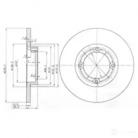 Тормозной диск DRIVE PLUS BDM 6765.10 dp1010110124 DCA660600 4384119