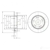 Тормозной диск DRIVE PLUS DCA6117500 BDM7344.1 0 dp1010110273 4384191