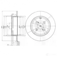 Тормозной диск DRIVE PLUS 4384154 DCA670500 BDM7260 .10 dp1010110194