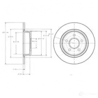 Тормозной диск DRIVE PLUS DCA686300 BDM71 70.10 dp1010110190 4384150