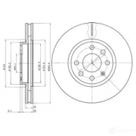 Тормозной диск DRIVE PLUS BDM6880 .20 4384373 dp1010110769 DCA661110