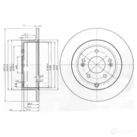 Тормозной диск DRIVE PLUS 4384424 BDM741 0.10 DCA6110600 dp1010110919